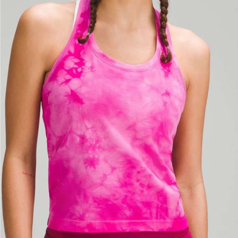 SUPER RARE LIMITED Sonic Pink lululemon swiftly size 4 tank top